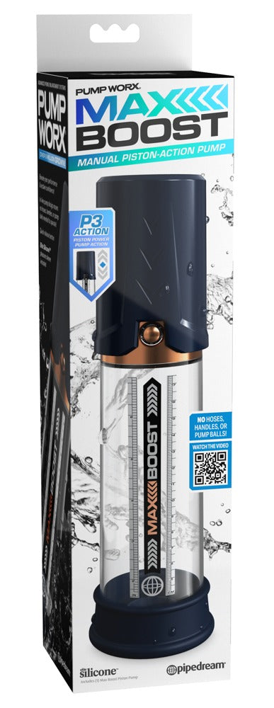 Pump Worx Max Boost penispomp Maximale - Zwart - Pump Worx - SKU: 5474330000