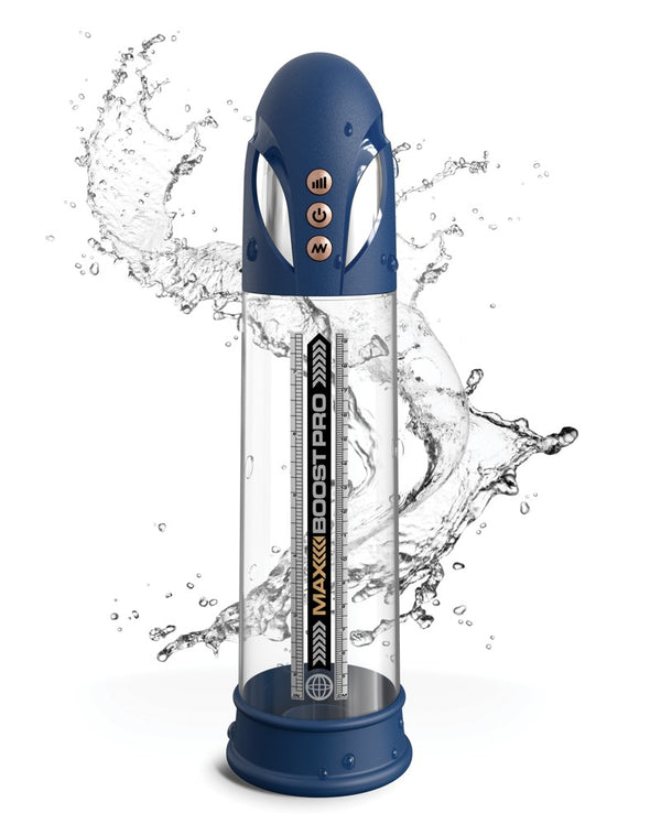Pump Worx Max Boost Pro Flow penis pomp - Blauw - Pump Worx - SKU: 5474500000