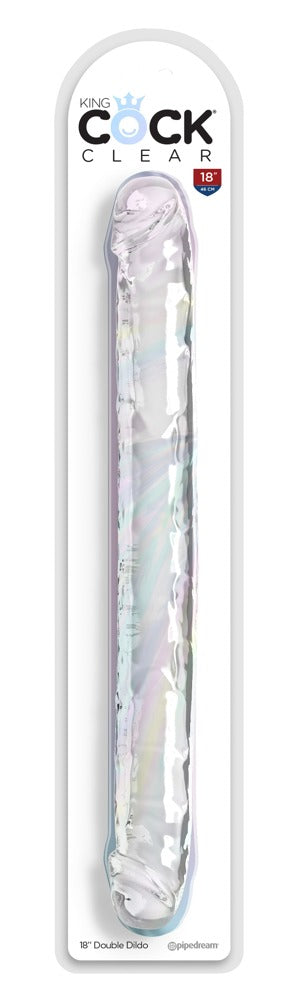 King Cock Clear 18" Double Dildo - Transparant - King Cock Clear - SKU: 5476460000