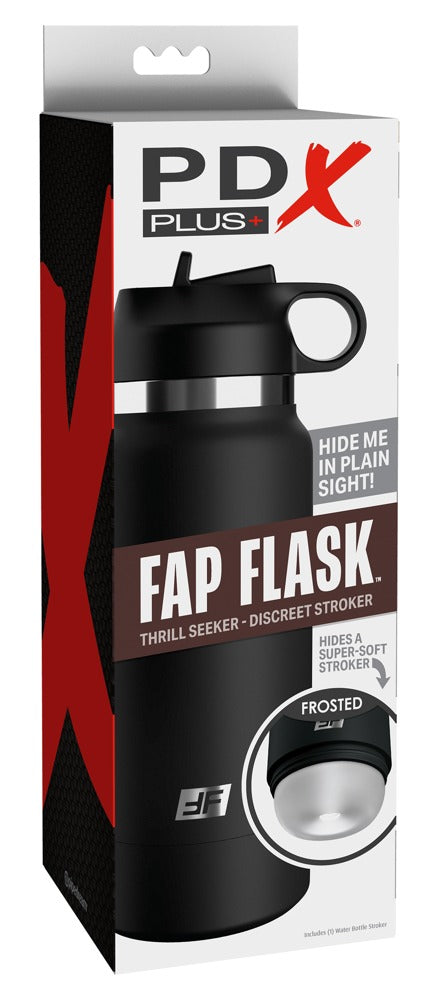 PDX Plus Fap Flask Thrill Seeker masturbator - Zwart - PDX Plus - SKU: 5477190000
