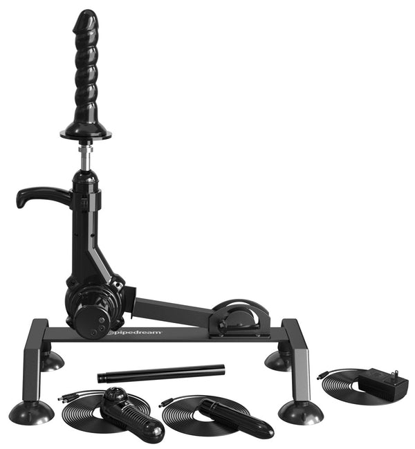 Fetish Fantasy Series Body sexmachine met dildo en vibrator - Zwart - Fetish Fantasy Series - SKU: 5477350000