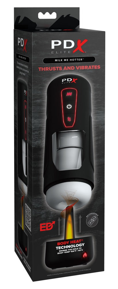 PDX Elite Milk Me Hotter vibrator - Zwart - PDX Elite - SKU: 5477510000