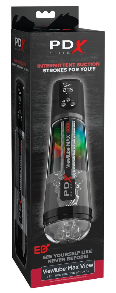 PDX Elite ViewTube MAX masturbator - Transparant - PDX Elite - SKU: 5477600000