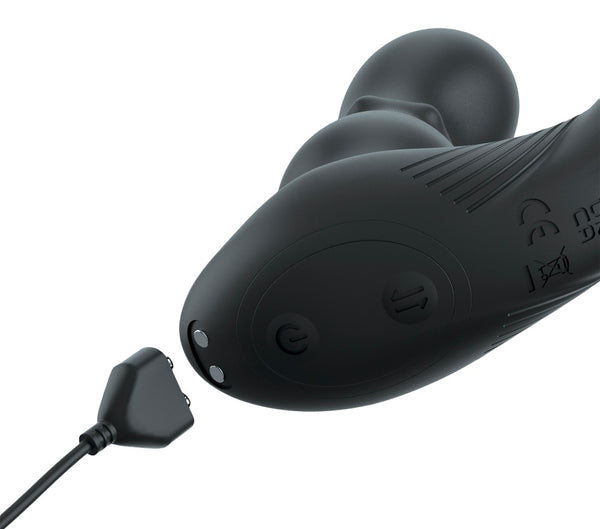 Anal Fantasy Elite Anaal vibrator met perineumstimulator & pikring - Zwart - Anal Fantasy Elite - SKU: 5479720000