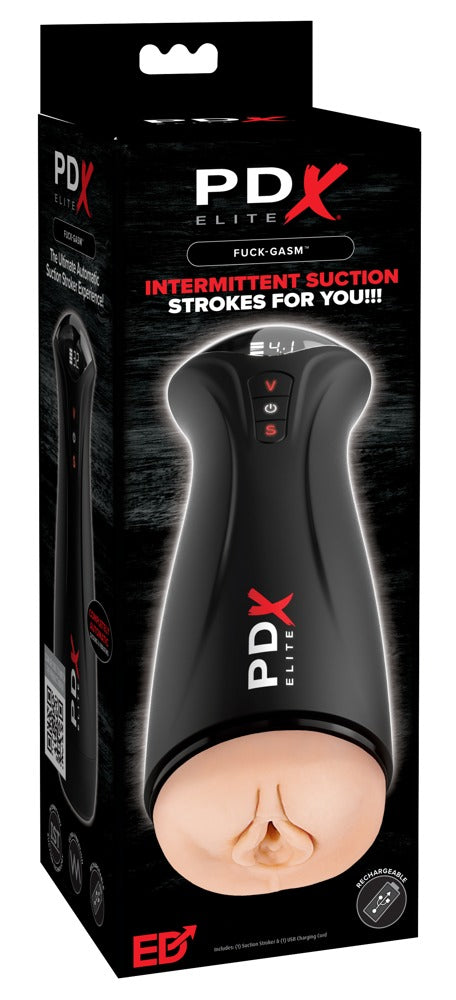 PDX Elite Fuck-Gasm masturbator - Zwart - PDX Elite - SKU: 5479800000