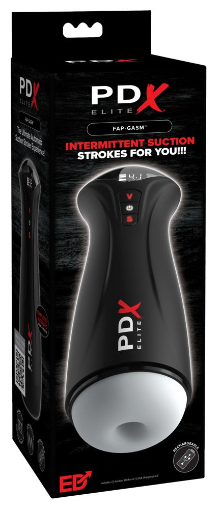 PDX Elite Fap-Gasm masturbator - Zwart - PDX Elite - SKU: 5479990000