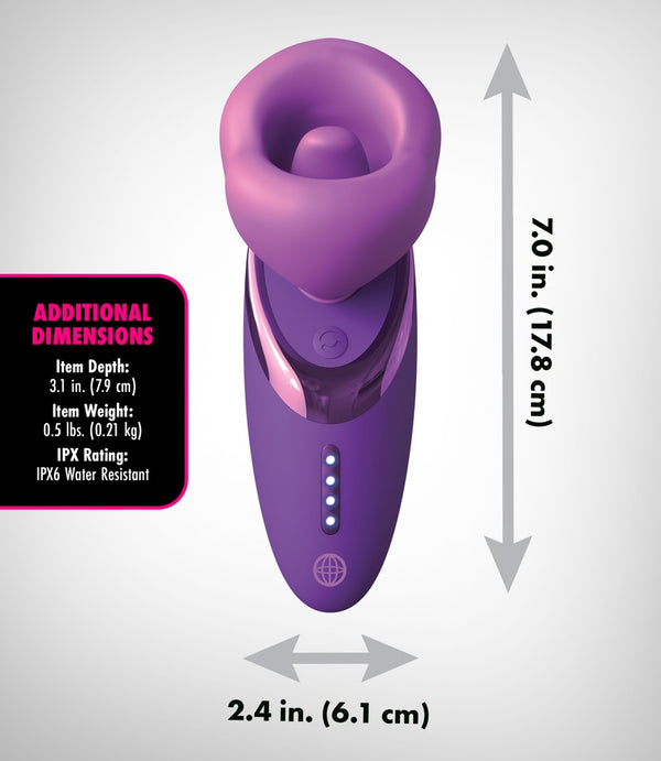 Fantasy For Her Zuigvibrator met liktong - Paars - Fantasy For Her - SKU: 5480300000