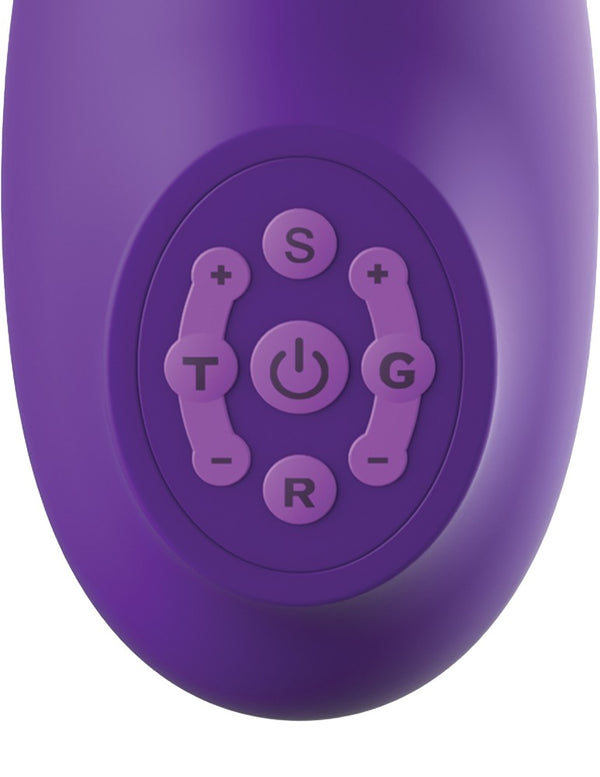 Fantasy For Her G-spot vibrator met zuignap & clitorale tong - Paars - Fantasy For Her - SKU: 5480730000