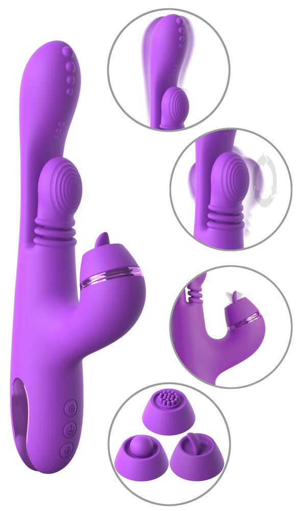 Fantasy For Her Trilkussen met gestippelde kop en G-spot stimulatie - Paars