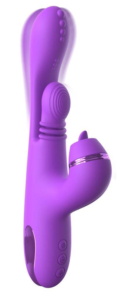 Fantasy For Her Trilkussen met gestippelde kop en G-spot stimulatie - Paars