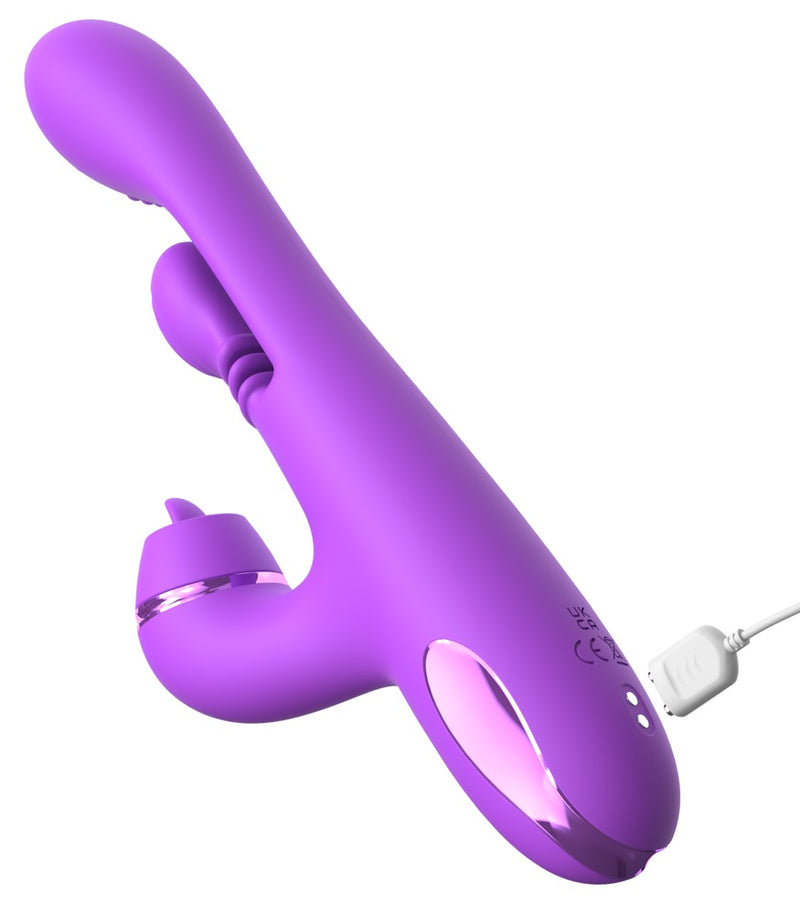 Fantasy For Her Trilkussen met gestippelde kop en G-spot stimulatie - Paars