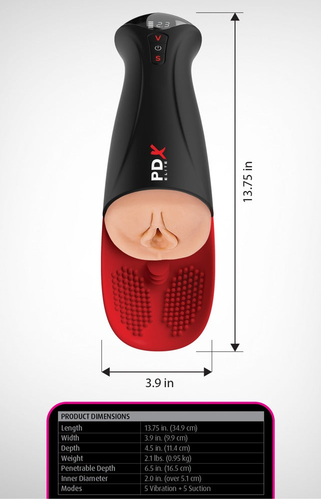 PDX Elite Masturbator - Zwart