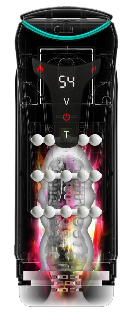 PDX Elite Trilkussen met 3 parelringen en verwarmingsfunctie - Zwart - PDX Elite - SKU: 5481380000