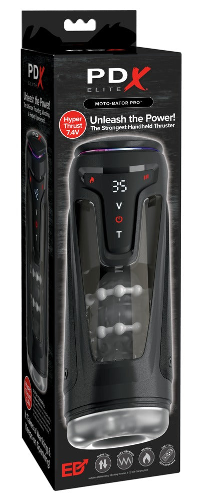 PDX Elite Moto-Bator Pro masturbator - Zwart - PDX Elite - SKU: 5481380000
