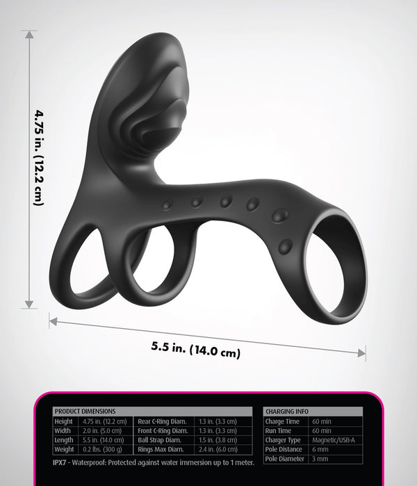 Fantasy C-Ringz Ultimate Couples Cage Pro penis - Zwart - Fantasy C-Ringz - SKU: 5481700000