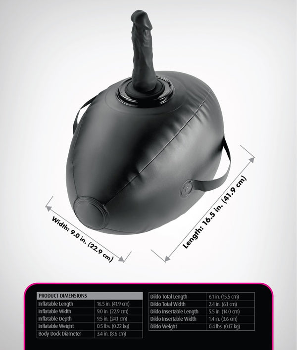 Fetish Fantasy Series Body Dock Inflatable Love - Zwart - Fetish Fantasy Series - SKU: 5482190000