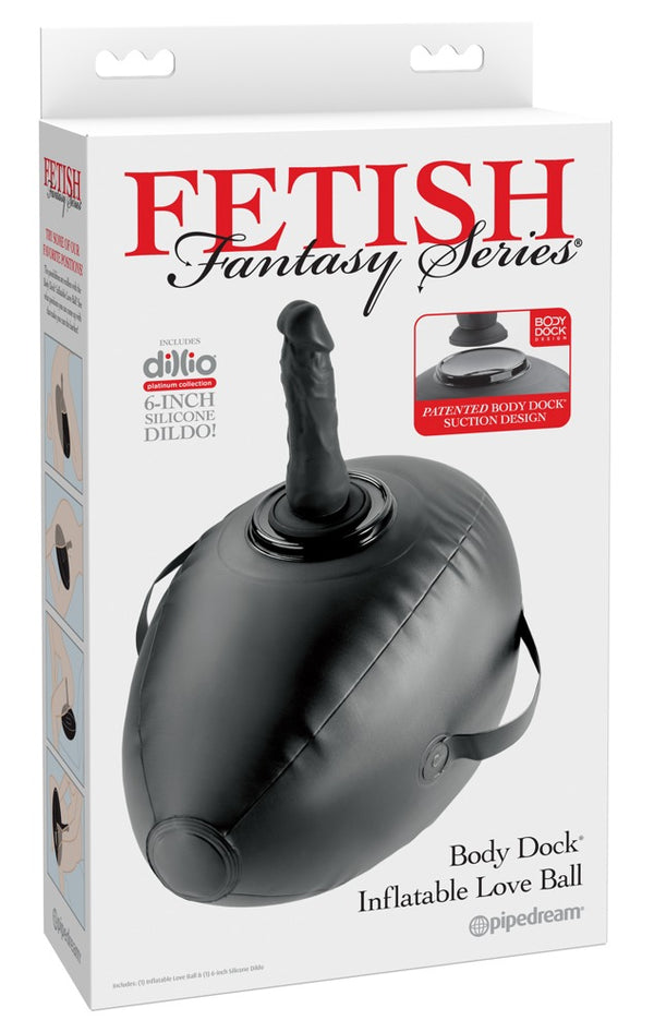 Fetish Fantasy Series Opblaasbare liefdesbal met zuignap - Zwart - Fetish Fantasy Series - SKU: 5482190000