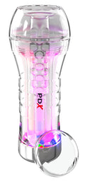 PDX Elite Stroker transparant met LED-verlichting - Transparant