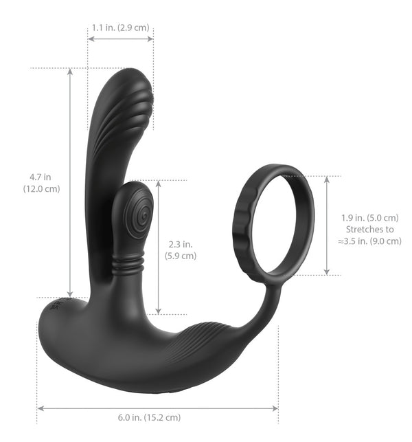 Anal Fantasy Elite Ass-Gasm IntiMotion - Zwart - Anal Fantasy Elite - SKU: 5482860000