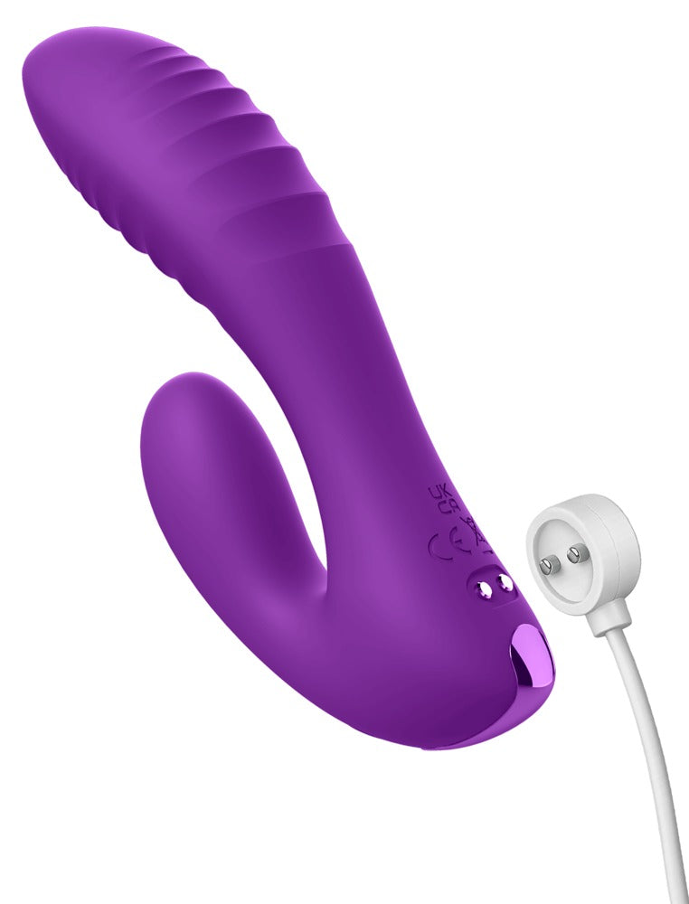 Fantasy For Her flexibele mini rabbit vibrator - Paars