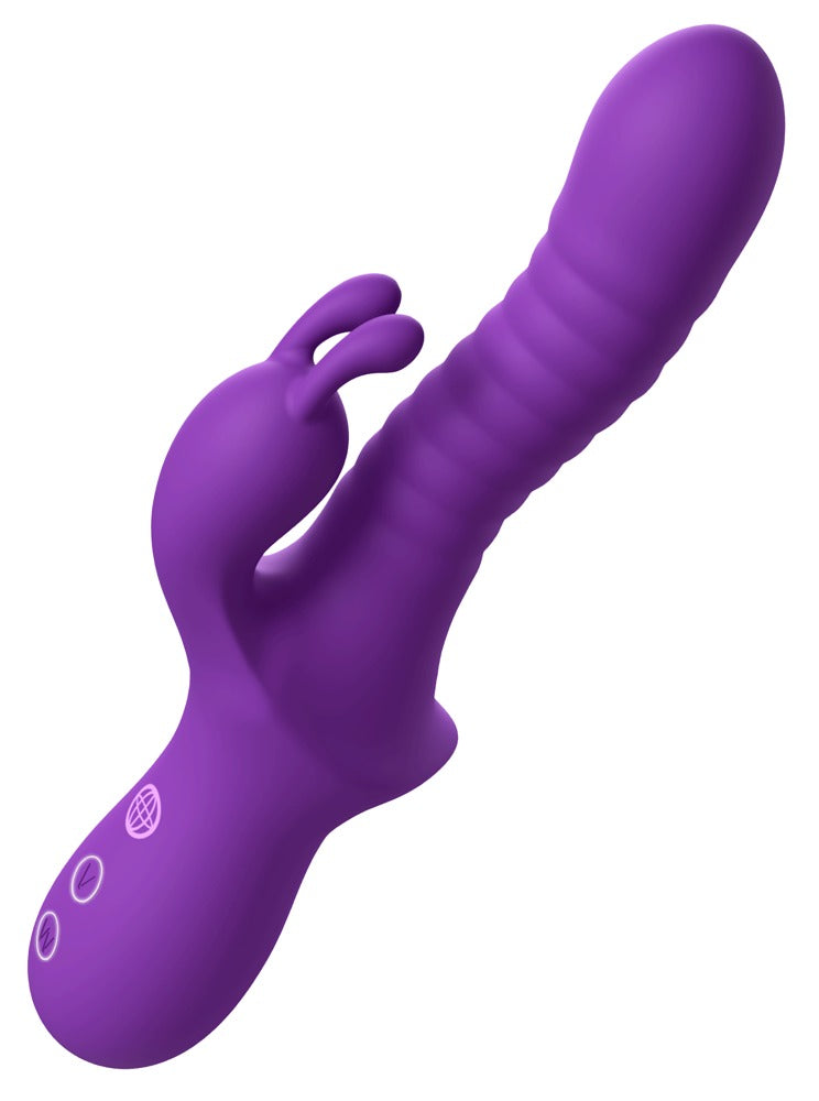 Fantasy For Her konijn met groeven vibrator Wave