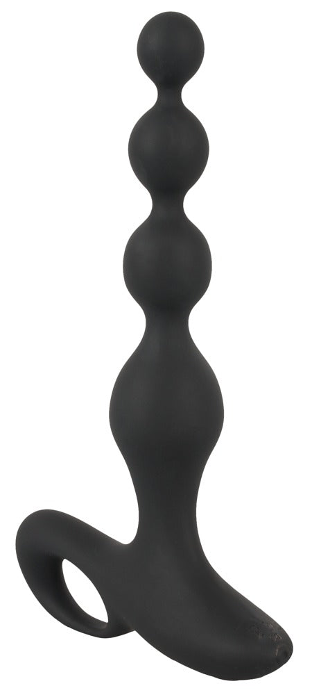 Black Velvets trilanalbeads met 10 standen - Zwart - Black Velvets - SKU: 5505310000