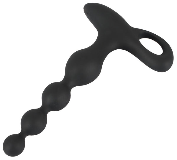 Black Velvets trilanalbeads met 10 standen - Zwart - Black Velvets - SKU: 5505310000