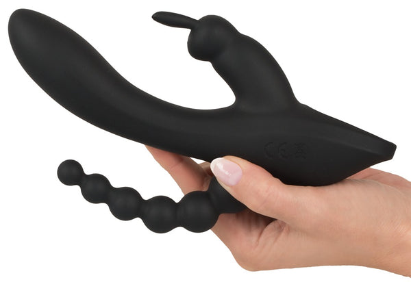 Sweet Smile G-spot vibrator met rabbit design - Zwart - Sweet Smile - SKU: 5506710000