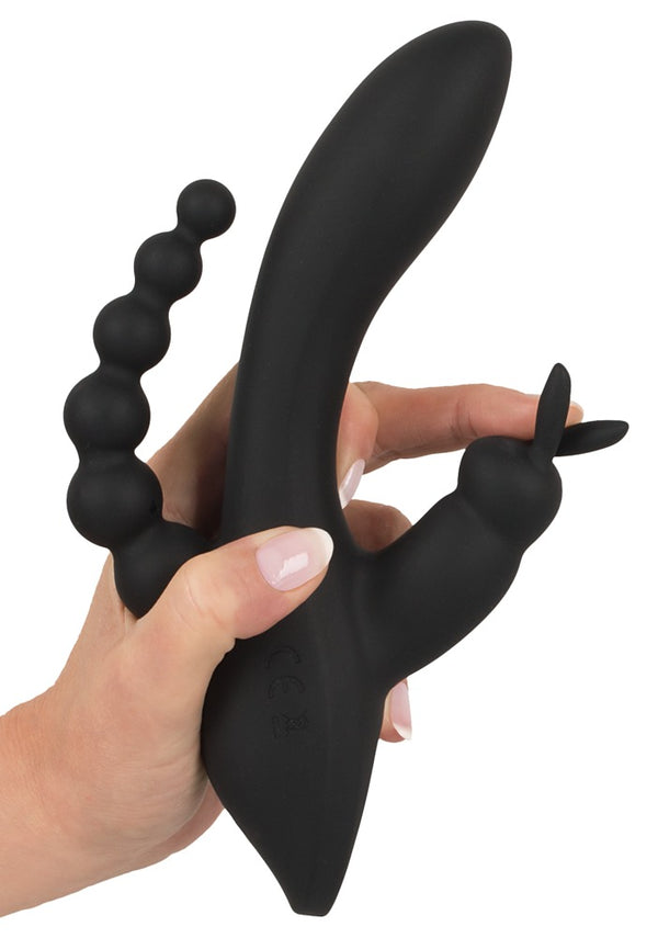 Sweet Smile G-spot vibrator met rabbit design - Zwart - Sweet Smile - SKU: 5506710000