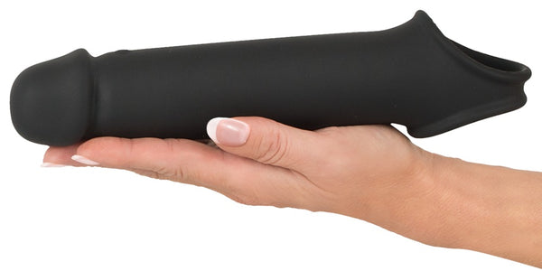 Rebel penisuitbreiding met vibratie - Zwart - Rebel - SKU: 5508250000