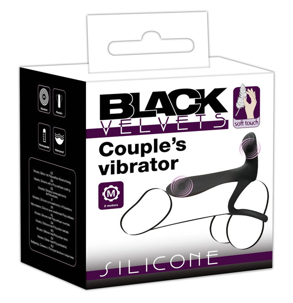 Black Velvets koppel vibrator - Zwart - Black Velvets - SKU: 5508920000