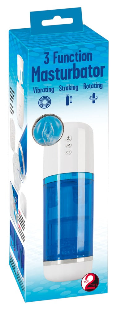 You2Toys 3-functie masturbator - Wit - You2Toys - SKU: 5509140000