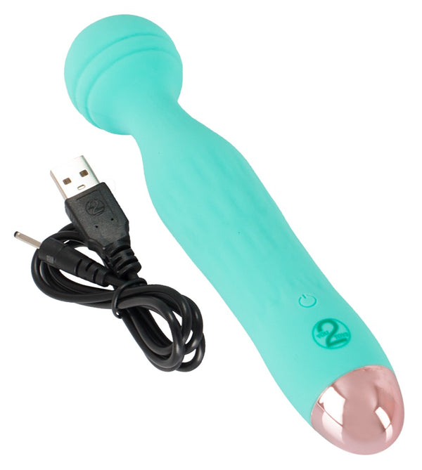 Cuties mini vibrator met gegroefde kop - Groen - Cuties - SKU: 5511470000
