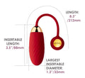 SVAKOM interactieve vibro-bullet - Rood