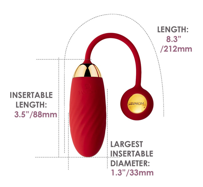 SVAKOM interactieve vibro-bullet - Rood
