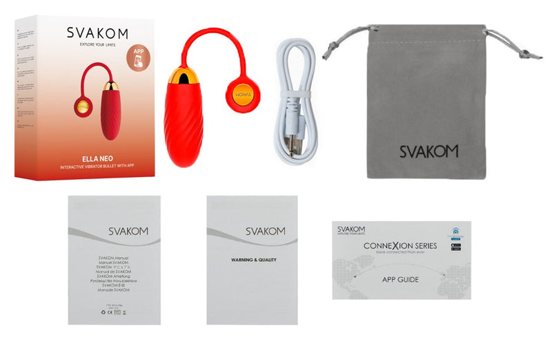 SVAKOM interactieve vibro-bullet - Rood