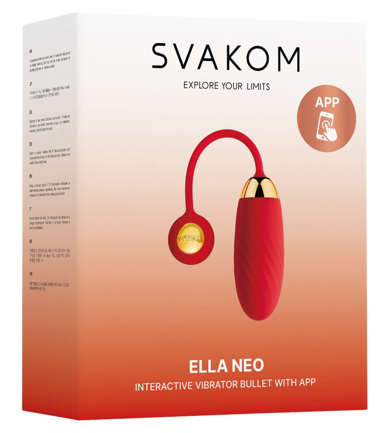 SVAKOM interactieve vibro-bullet - Rood