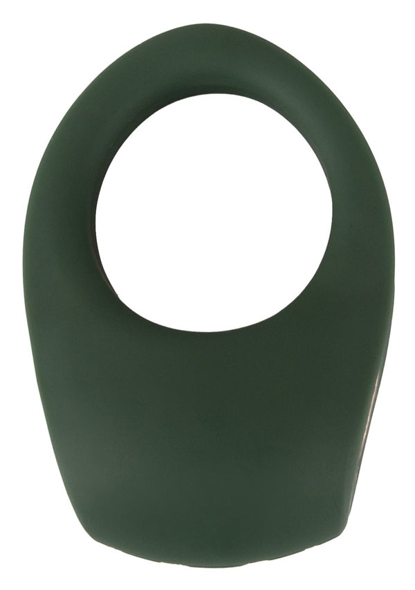 Emerald Love vibro-cock ring met ruitpatroon - Groen - Emerald Love - SKU: 5518640000