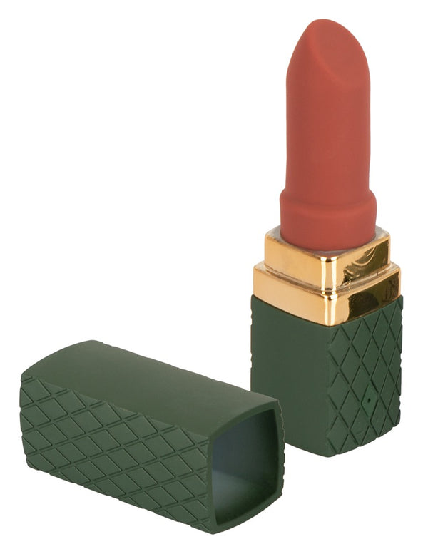 Emerald Love lippenstift vibrator ruitpatroon - Groen - Emerald Love - SKU: 5518800000
