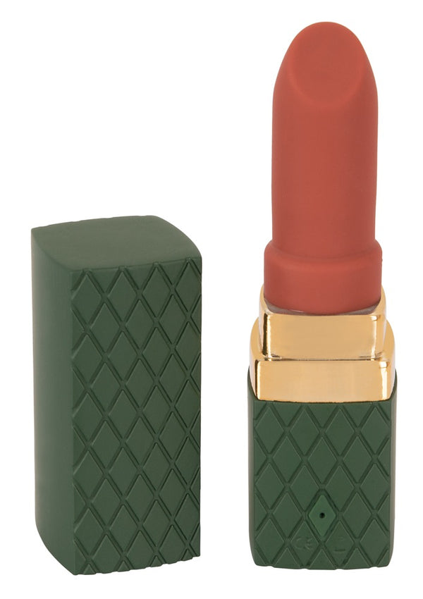 Emerald Love lippenstift vibrator ruitpatroon - Groen - Emerald Love - SKU: 5518800000