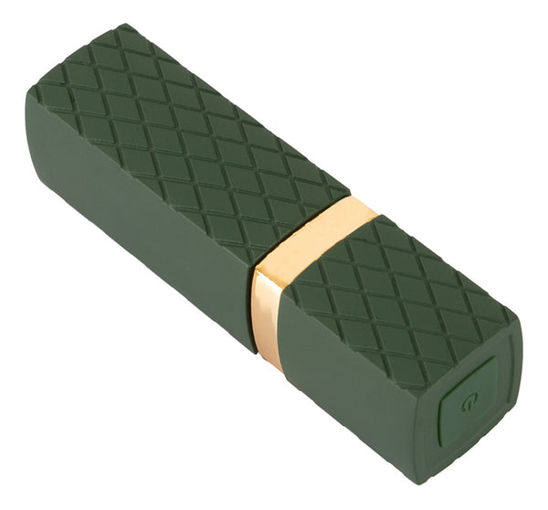 Emerald Love lippenstift vibrator ruitpatroon - Groen - Emerald Love - SKU: 5518800000