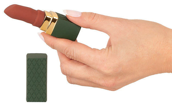 Emerald Love lippenstift vibrator ruitpatroon - Groen - Emerald Love - SKU: 5518800000