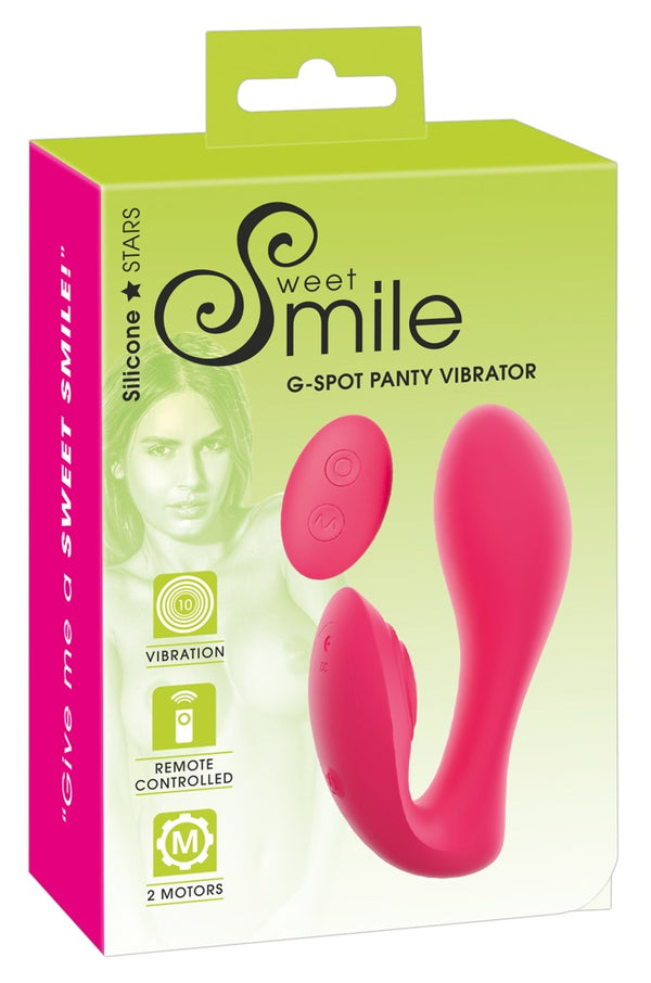Sweet Smile G-Spot slip met 2 motoren - Roze - Sweet Smile - SKU: 5524020000