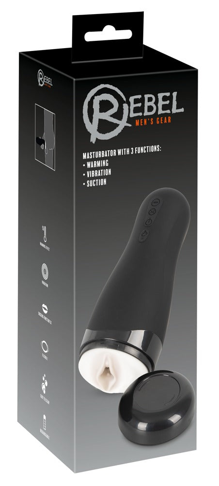 Rebel Masturbator - Zwart - Rebel - SKU: 5527040000