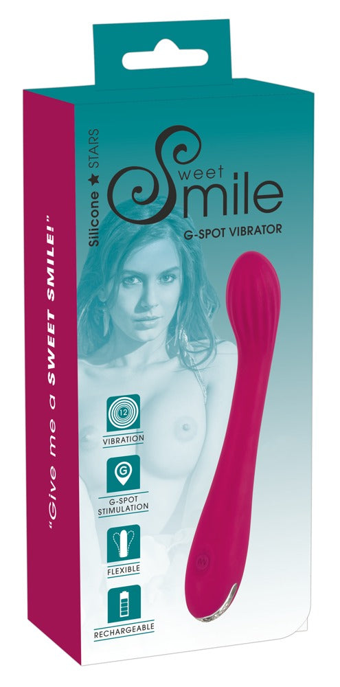 Sweet Smile gebogen G-spot vibrator - Paars - Sweet Smile - SKU: 5529170000