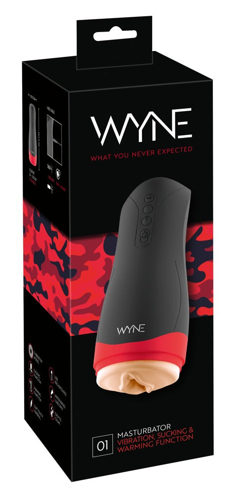 WYNE Masturbator - Zwart - WYNE - SKU: 5529920000