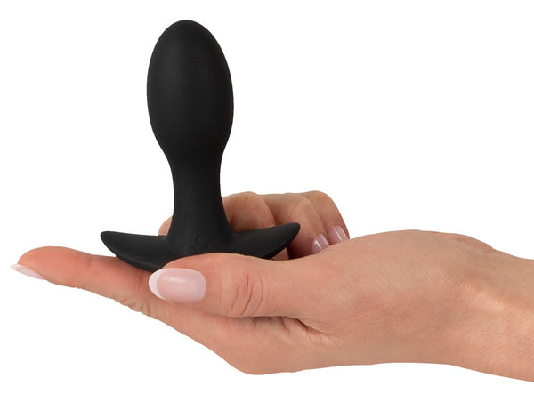 ANOS Butt plug met trillingen - Zwart - ANOS - SKU: 5530180000