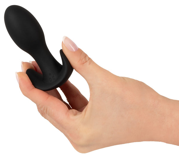 ANOS Butt plug met trillingen - Zwart - ANOS - SKU: 5530180000