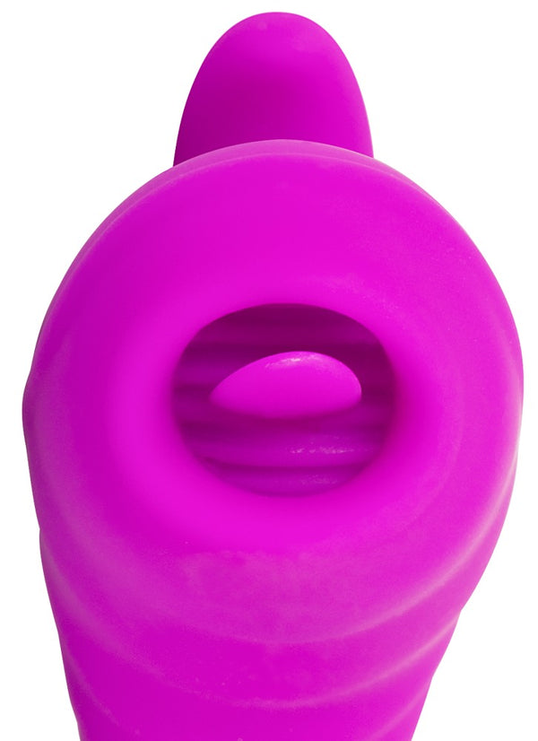 JAVIDA Likkende slip met 3 stimulatoren en warming - Paars - JAVIDA - SKU: 5531150000