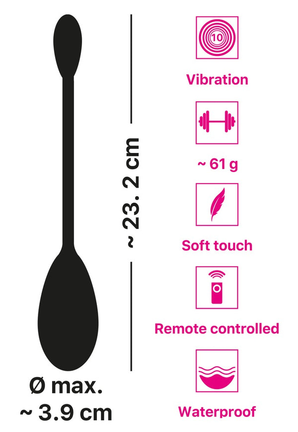 Training Pleasure Balls RC vibrerende liefdesbal - Paars - Training Pleasure Balls - SKU: 5531900000